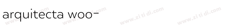 arquitecta woo字体转换